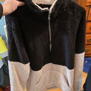 Cozy Black and White Women's Sweater